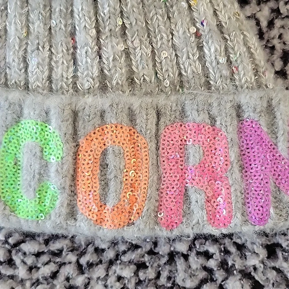 Children's Place Unicorn Pom Hat Girls L/XL